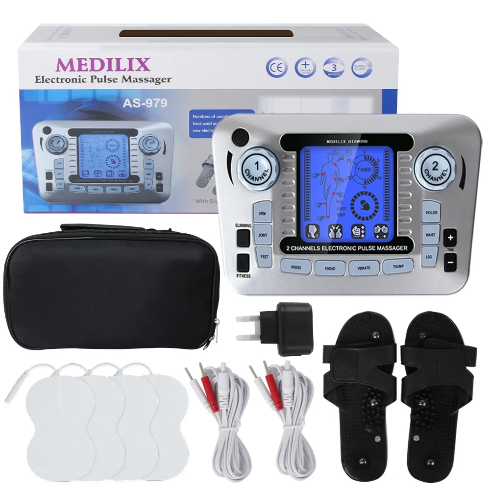 Tens Pain Relief Unit - 12-modi Digitale elektrische pulsstimulator Tientallen EMS