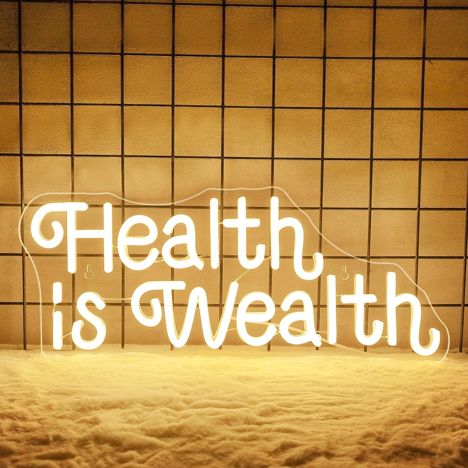 Gezondheid is Rijkdom Neonbord - Health Wellness Office recensie en prijs